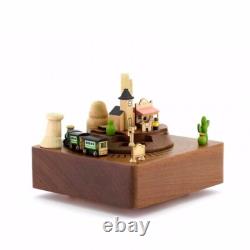 Wooderful life Train Western 71179 Music Box Wooderful life Wooden Music Box