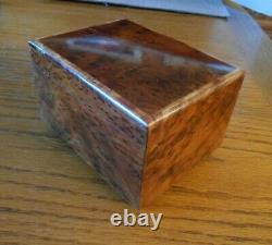 Wwii Swiss Reuge-thorens Thuya Wood Music Box In 18th Cent. Drawng Room Video