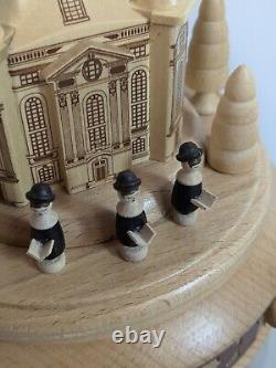 Zeidler Wood Art Music Box Dresden Frauenkirche Silent Night Approx. 23cm K25