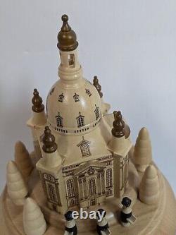 Zeidler Wood Art Music Box Dresden Frauenkirche Silent Night Approx. 23cm K25