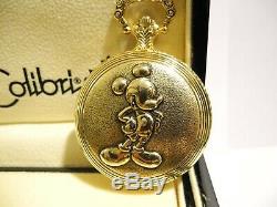 (colibri) Verichron Disney Mickey Mouse Musical Pocket Watch New Wood Box Reduce